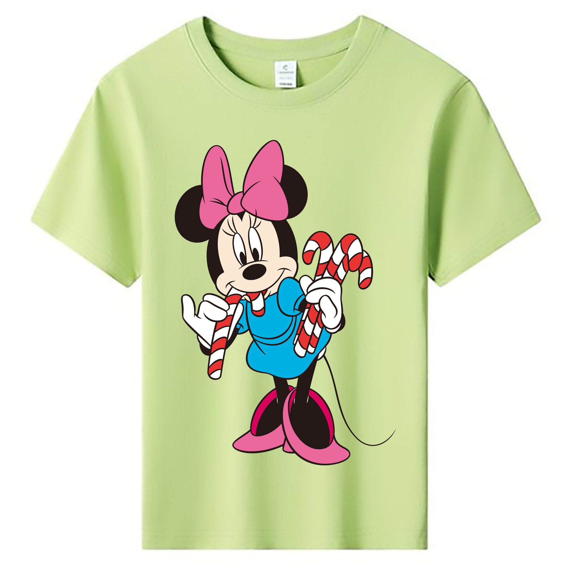 ミッキーマウス Mickey Mouse 綿100％キッズTシャツ（フロントプリント）